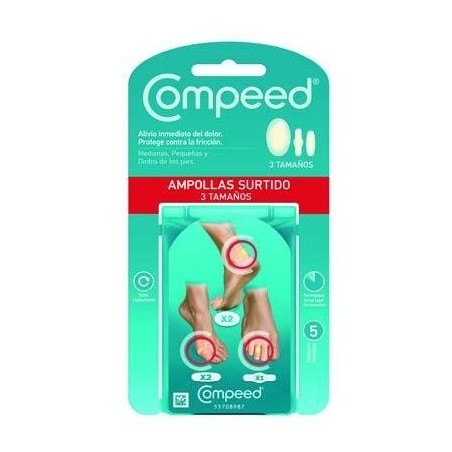 COMPEED AMPOLLAS HIDROCOLOIDE PACK MIXTO 5 UNID