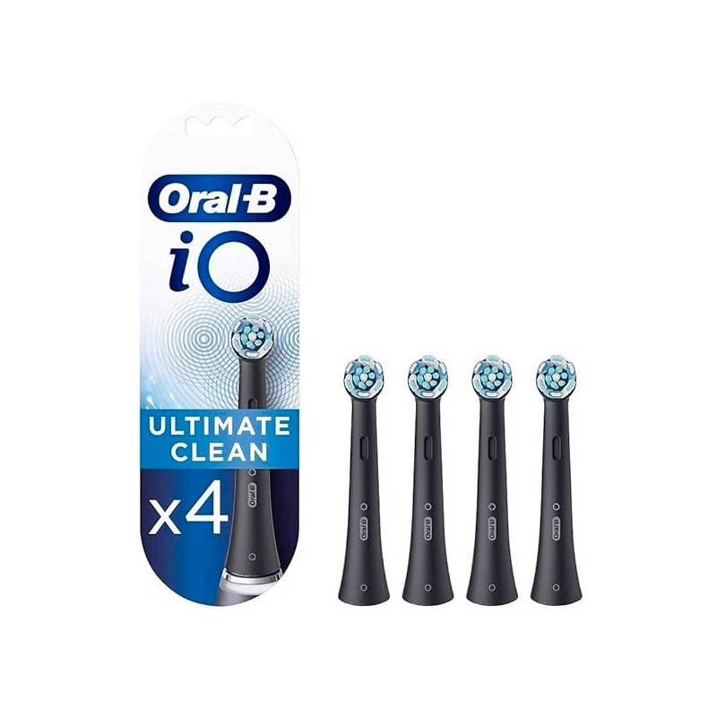 ORAL-B CEPILLO ELECTRICO IO ULTIMATE CLEAN RECAMBIO 4 CABEZALES NEGRO