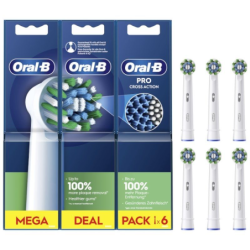 ORAL-B CEPILLO ELECTRICO PRO CROSS ACTION RECAMBIO PACK 6 CABEZALES