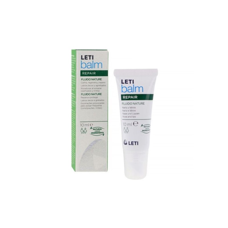 Bálsamo Labial Leti Letibalm Fluido Nature 10 Ml - Hidratación Intensa
