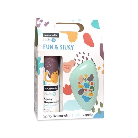SUAVINEX KIDS FUN & SILKY SPRAY DESENREDANTE 250 ML + CEPILLO +3AÑOS