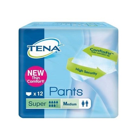 TENA PANTS SUPER 80-110 TALLA M 12 UNID