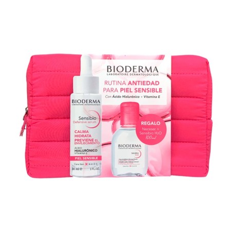 BIODERMA SENSIBIO DEFENSIVE SERUM 30 ML + SENSIBIO H2O 100 ML CON NECESER