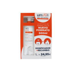 LETI AT 4 GEL BAÑO 500 ML DOSIFICADOR + GEL BAÑO RECAMBIO 500 ML