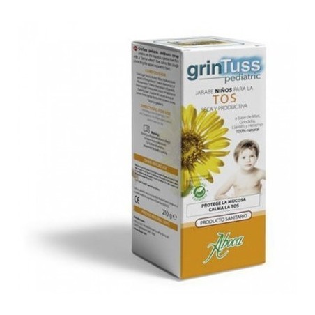 Jarabe ABOCA GRINTUSS Pediátrico para Tos Seca y Productiva 180 Ml - Tratamiento Efectivo