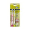CHICCO CEPILLOS DENTAL ROSA + AMARILLO 3-6 AÑOS