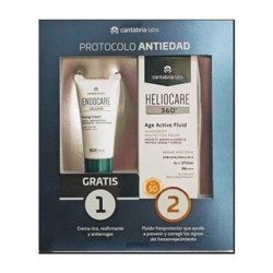 Cantabria Labs - Protección Solar Heliocare 360º Age Active Fluid 50 ML + Endocare Cellage 15 ML - Alta Fotoprotección - Antiedad - Textura Ultraligera
