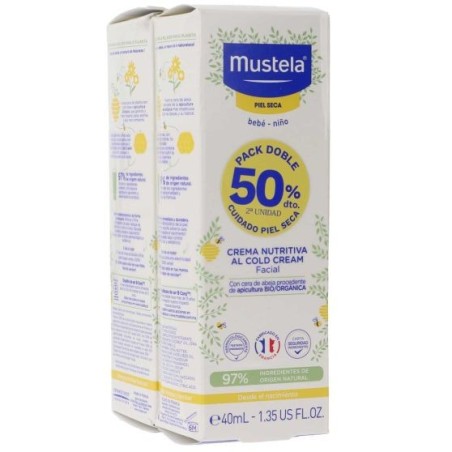 MUSTELA CREMA AL COLD CREAM NUTRIPROTECTOR DUPLO 2X40 ML 2ª UNID 50% DTO