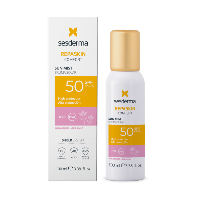 SESDERMA REPASKIN COMFORT BRUMA SOLAR SPF 50+ GERANIO 100 ML