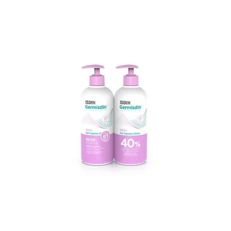 ISDIN GERMISDIN GEL HIGIENE INTIMA DUPLO 2X250ML 2ª UNID 40% DTO