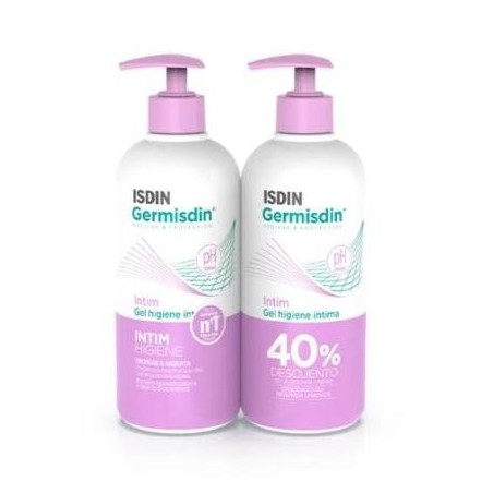 ISDIN GERMISDIN GEL HIGIENE INTIMA DUPLO 2X250ML 2ª UNID 40% DTO