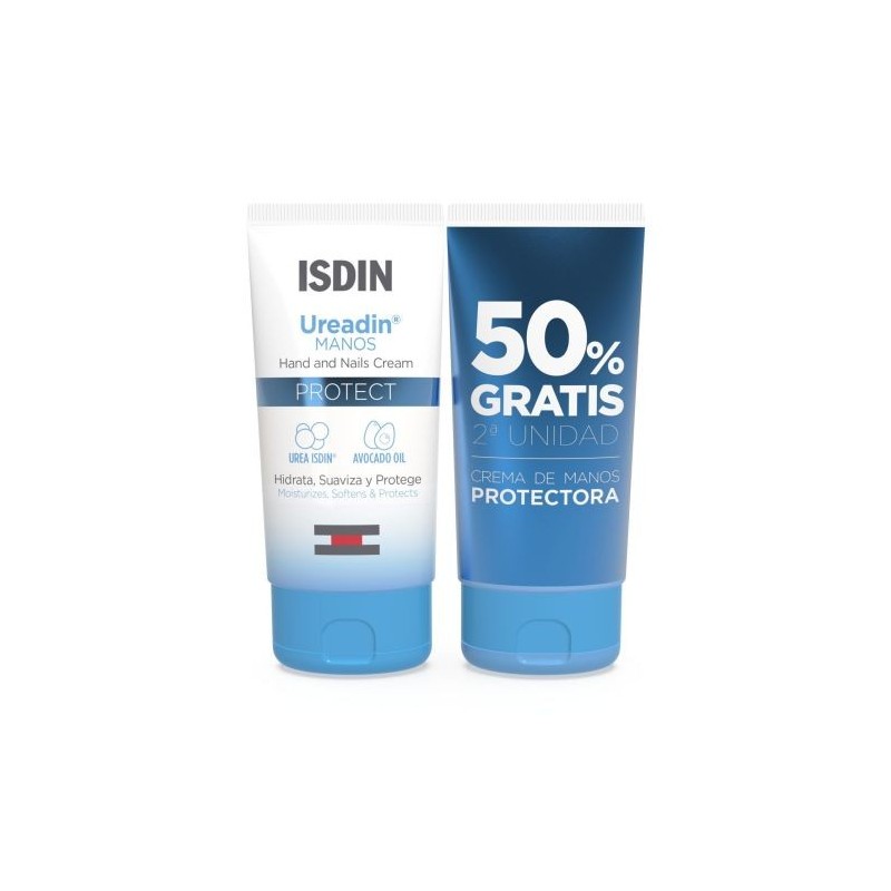 ISDIN UREADIN CREMA DE MANOS PROTECTORA DUPLO 2X50 ML 2º UND AL 50%