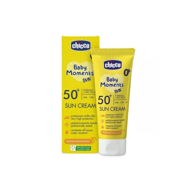 CHICCO CREMA SOLAR BABY MOMENTS +0 M +50 75ML