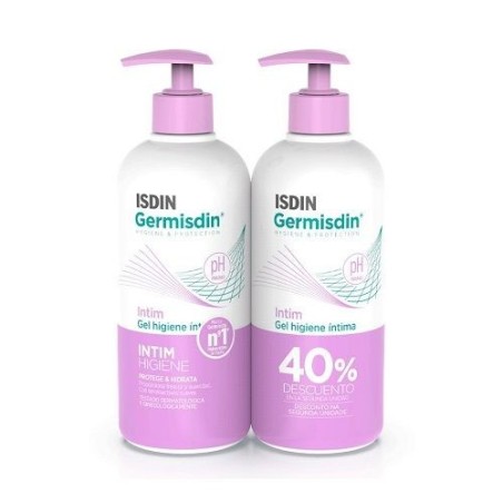 ISDIN GERMISDIN GEL HIGIENE INTIMA DUPLO 2X500ML 2ª UNID 40% DTO