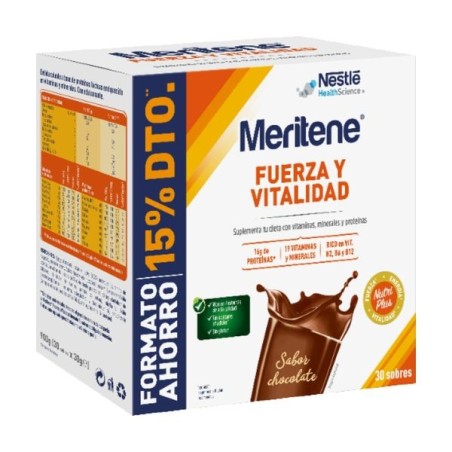 Nestlé Meritene Batido Polvo Chocolate 30 Sobres