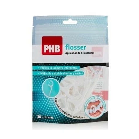 PHB FLOSSER PTFE HILO DENTAL APLICADOR DESECHABLE 30 U