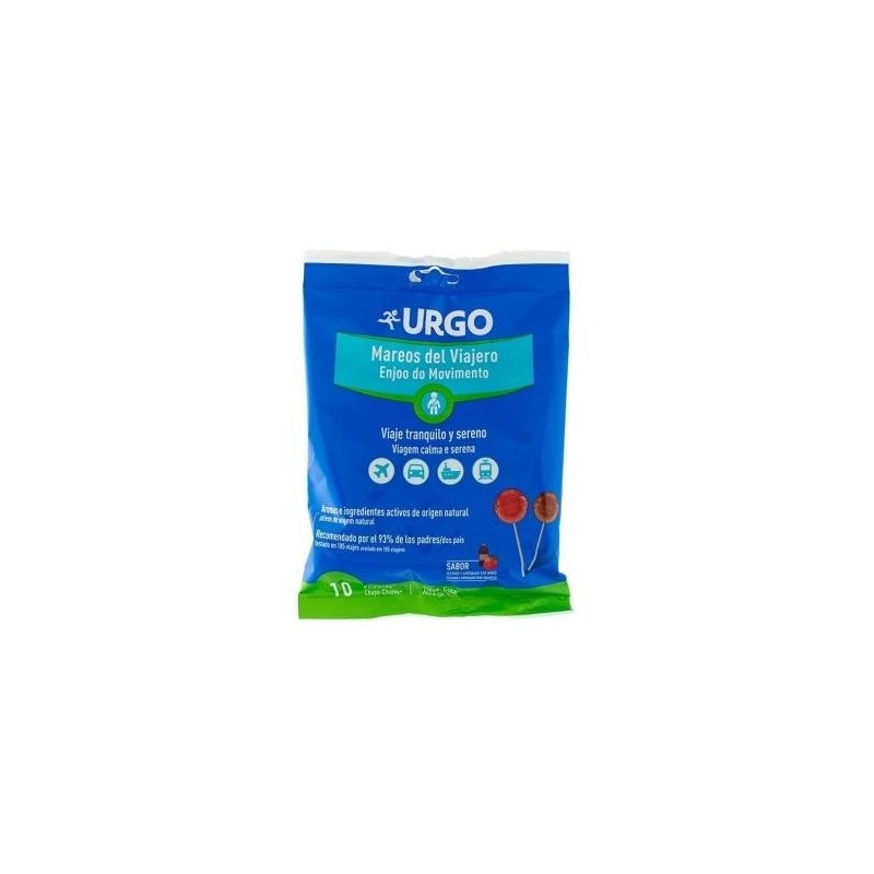 Urgo - Mareos del Viajero 10 piruletas