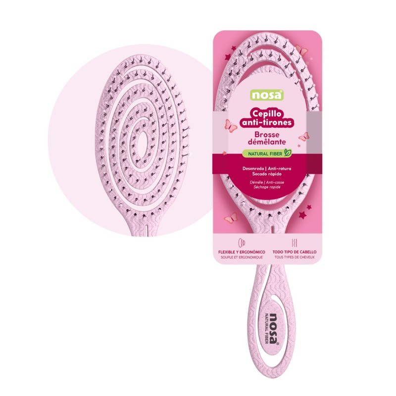 NOSA CEPILLO ANTI-TIRONES ROSA