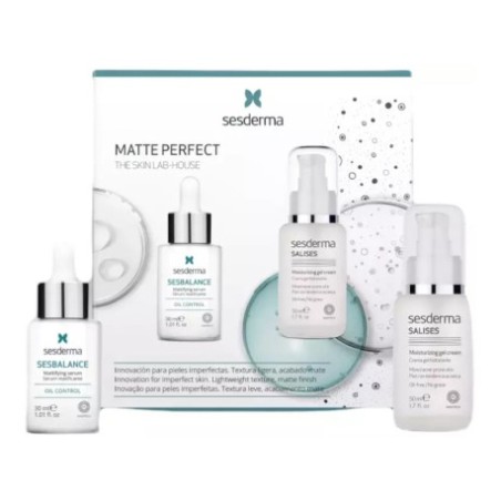 SESDERMA MATTE PERFECT SESBALANCE SERUM MATIFICANTE 30 ML + SALISES CREMA GEL HIDRATANTE 50 ML