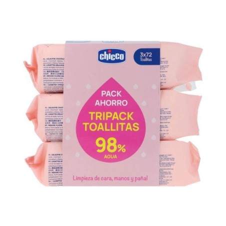 CHICCO TRIPACK TOALLITAS 98% AGUA