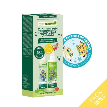 NOSA CHAMPU + SPRAY PROTECCION ARBOL DEL TE MANZANA