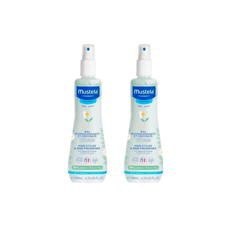 Expanscience MUSTELA Agua de Peinado 200 Ml Duplo 30% 2º UD