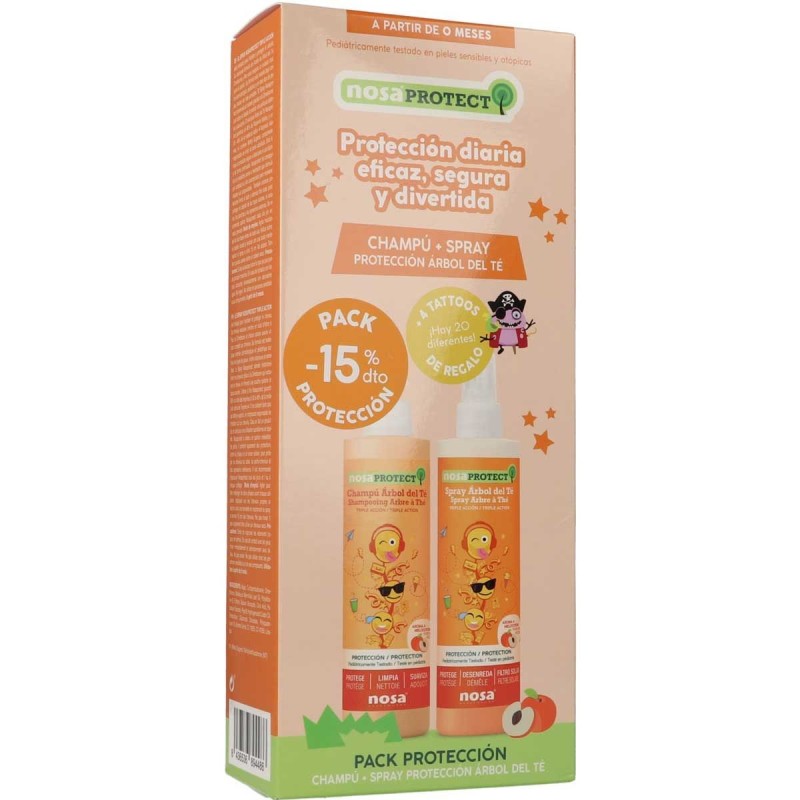 NOSA CHAMPU + SPRAY PROTECCION ARBOL DEL TE MELOCOTON
