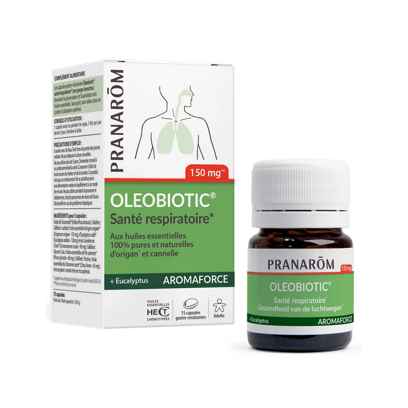 Pranarôm PRANAROM AROMAFORCE OLEBIOTIC SALUD RESPIRATORIA 15 CAPS - Refuerza Tu Sistema Inmunológico