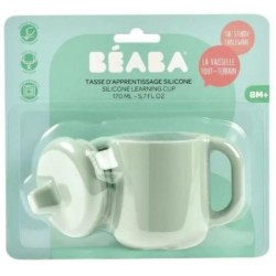 Suavinex BEABA TAZA APRENDIZAJE SILICONA VERDE SALVIA +8M