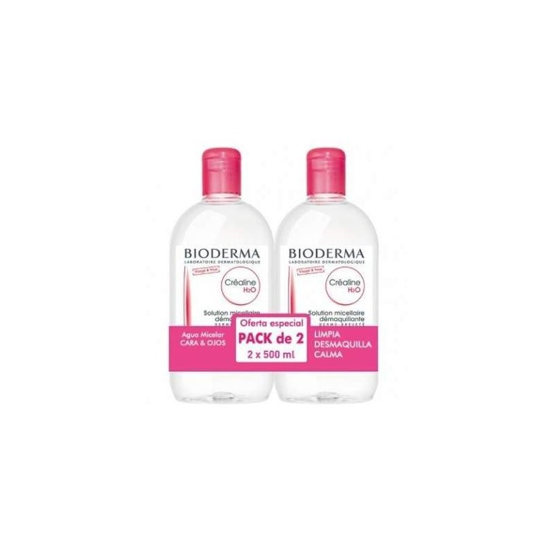 BIODERMA SENSIBIO H2O AGUA MICELAR 2 X 500 ML