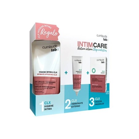 CUMLAUDE LAB: INTIMCARE RUTINA INTIMA CLX (HIDRATANTE EXTERNO 30 ML + OVULOS + REGALO GEL 100 ML)