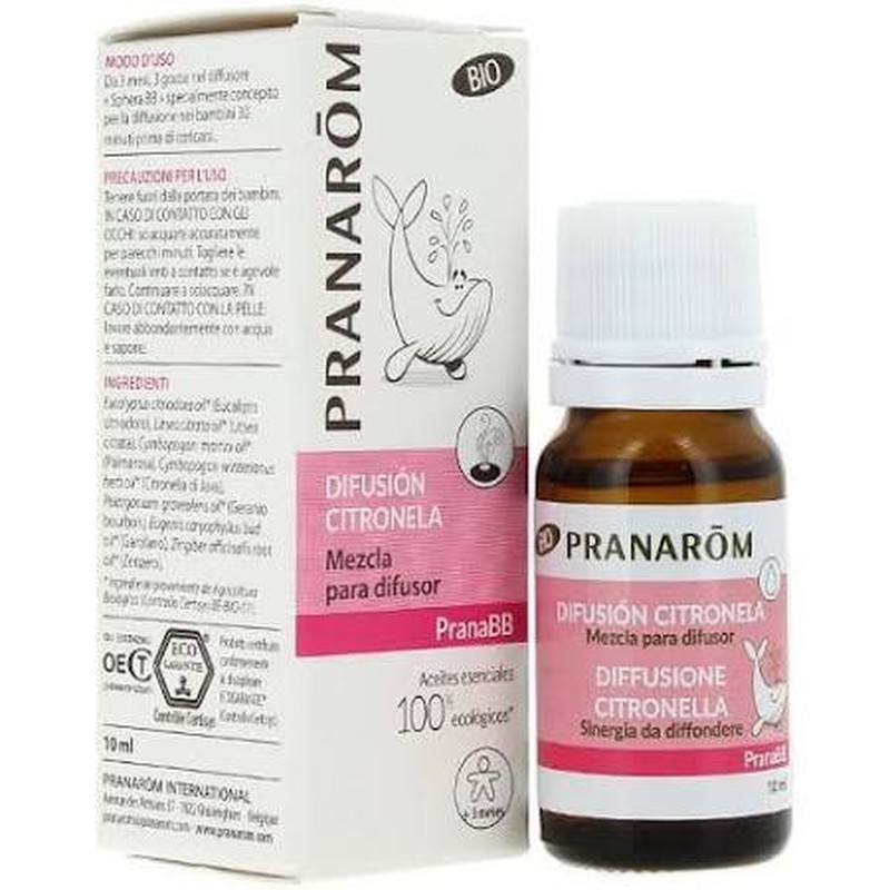 Pranarôm Repelente Mosquitos Difusión Citronela 10ml