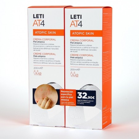 LETI AT 4 CREMA CORPORAL DUPLO 2 X 200 ML