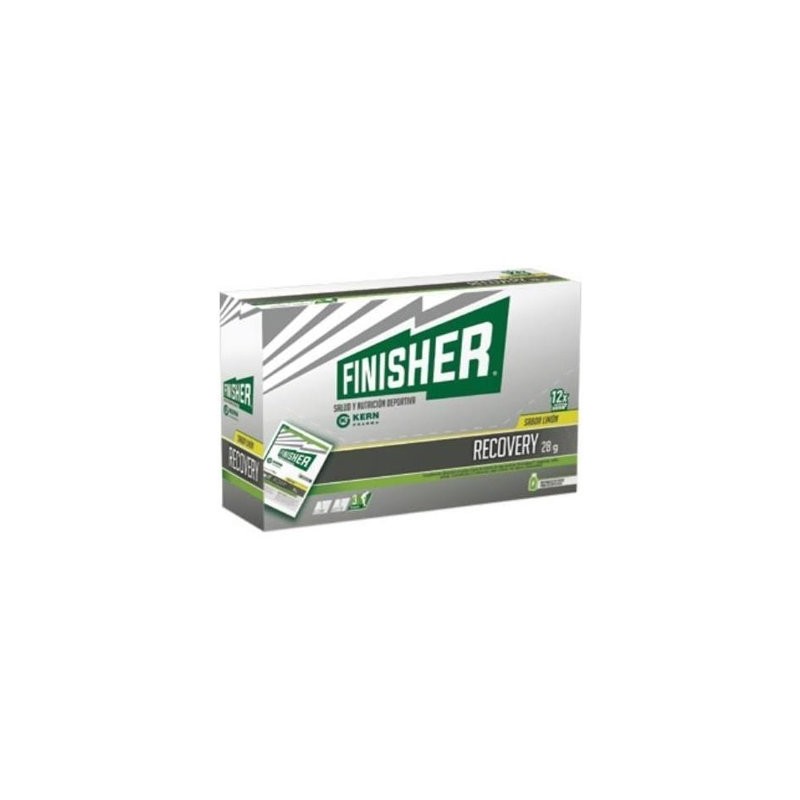 Kern Pharma FINISHER RECOVERY - Polvo Sabor Limón - 12 Sobres 28g