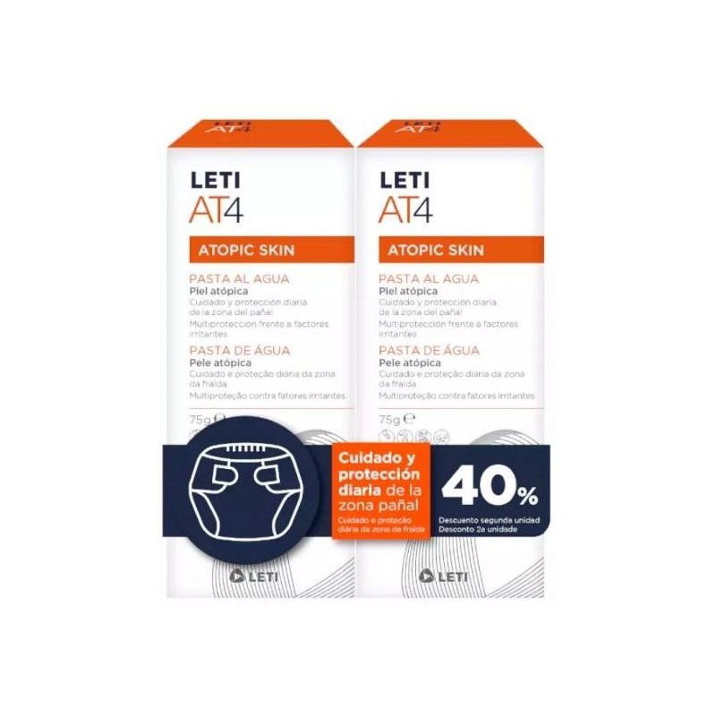 LETI AT 4 PASTA AL AGUA DUPLO 2X75G 2ª UNID AL 40%