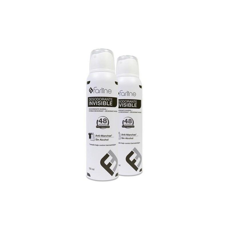 FARLINE DESODORANTE INVISIBLE SPRAY DUPLO 150 ML