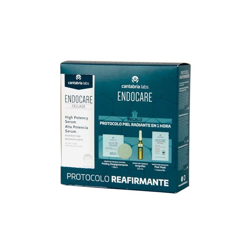 ENDOCARE CELLAGE PACK SERUM 30 ML +(PEELING DESPIGMENT + ENDOCARE TENSAGE AMPOLLAS 2 ML + PEEL MASK)
