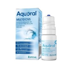 Esteve - Aquoral Gotas Oftálmicas Lubricantes Estériles Multidosis 10 Ml - Alivio Rápido y Duradero