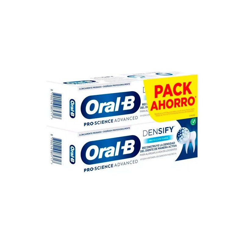 ORAL-B PASTA DENTAL DENSIFY PROTECCION DIARIA DUPLO 2 X 75 ML