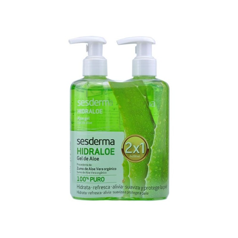 SESDERMA HIDRALOE GEL DE ALOE DUPLO 2X1 250 ML