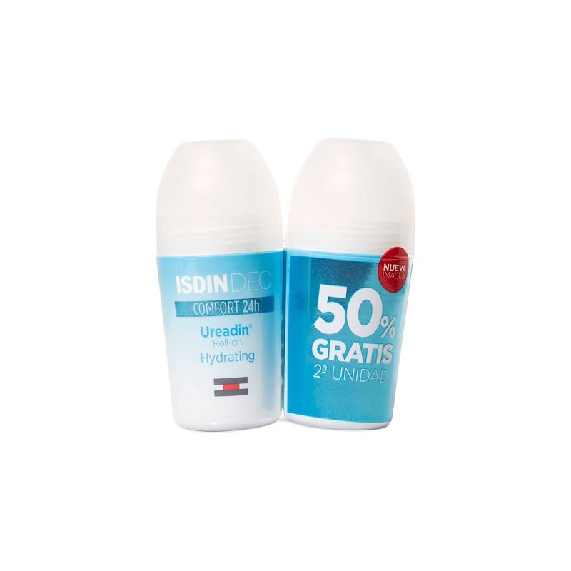 ISDIN DEO UREADIN DESODORANTE HIDRATANTE ROLL-ON DUPLO 2X50ML 2ª UNID 50% DTO