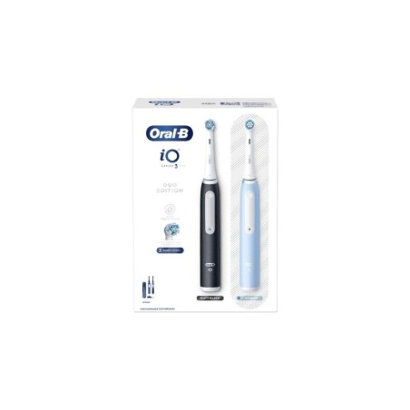 ORAL B CEPILLO IO PACK 2 UNIDADES MATT BLACK + ICE BLUE