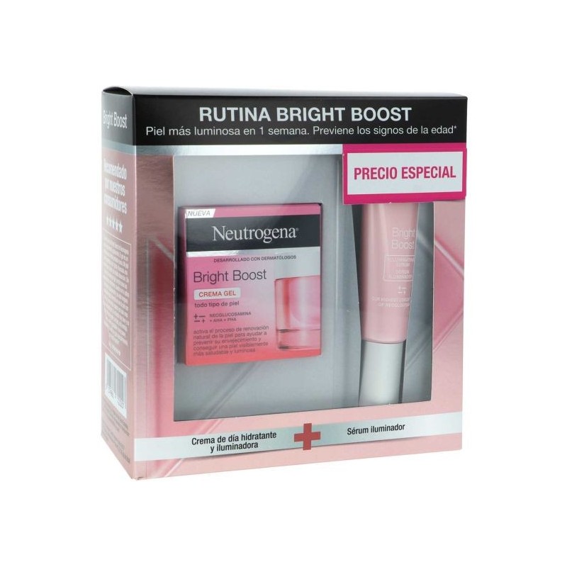 NEUTROGENA PACK FACIAL BRIGHT BOOST CREMA GEL 50 ML + SERUM ILUMINADOR 30 ML