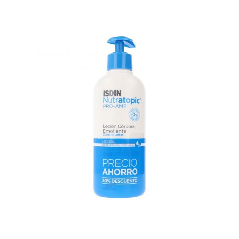 ISDIN NUTRATOPIC PRO-AMP LOCION CORPORAL EMOLIENTE 400 ML (PRECIO CON 20% DTO)