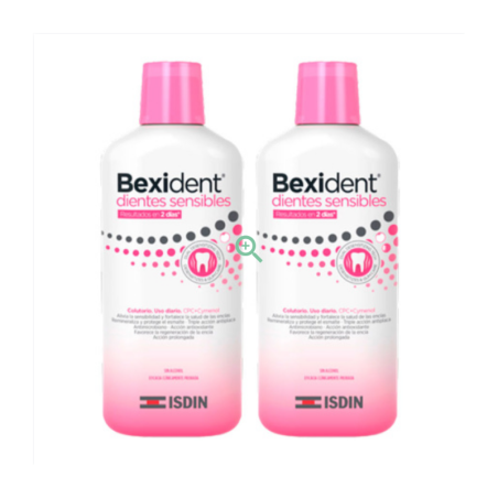 ISDIN BEXIDENT COLUTORIO DIENTES SENSIBLES DUPLO 2X500 ML 20% GRATIS