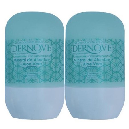 DERNOVE DESODORANTE ROLL-ON UNISEX PACK 2 X 75 ML