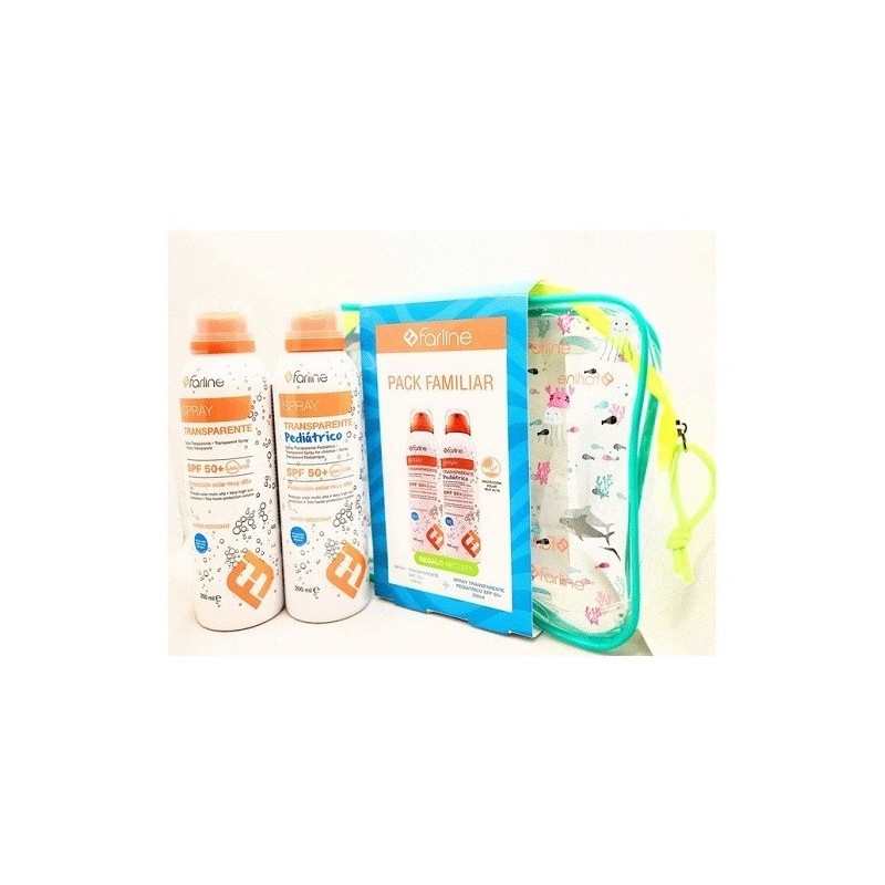 FARLINE PACK FAMILIAR SOLARES SPRAY SPF 50+ 200 ML + SPF 50+ PEDIATRICO 200 ML