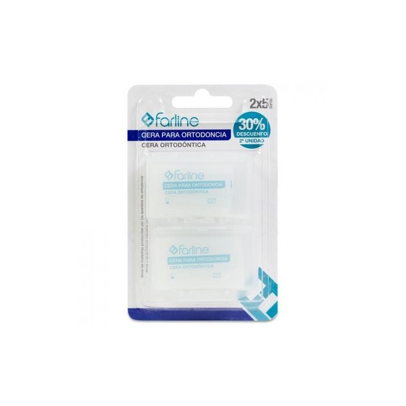 FARLINE CERA ORTODONCIA DUPLO 2X5 UNID