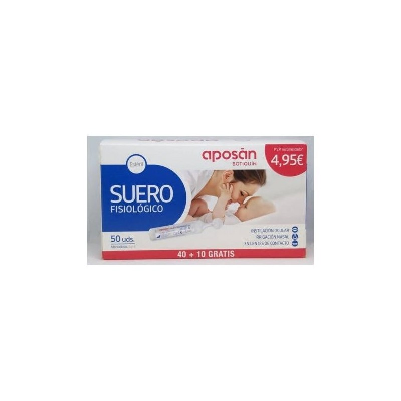 APOSAN SUERO FISIOLOGICO 50 UNIDADES MONODOSIS 5 ML