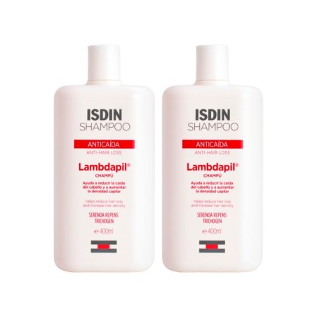 ISDIN CHAMPU ANTICAIDA DUPLO LAMBDAPIL 2ª UND 40% DTO 400 ML+ 400 ML